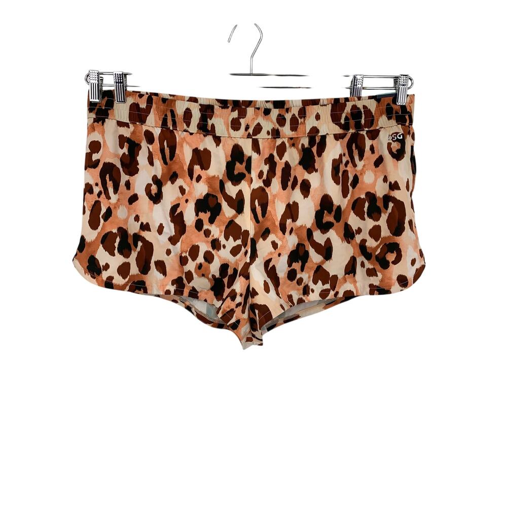 NWT DSG Stride Run Short Womens 2X Multicolor Leopard Print 3" Inseam